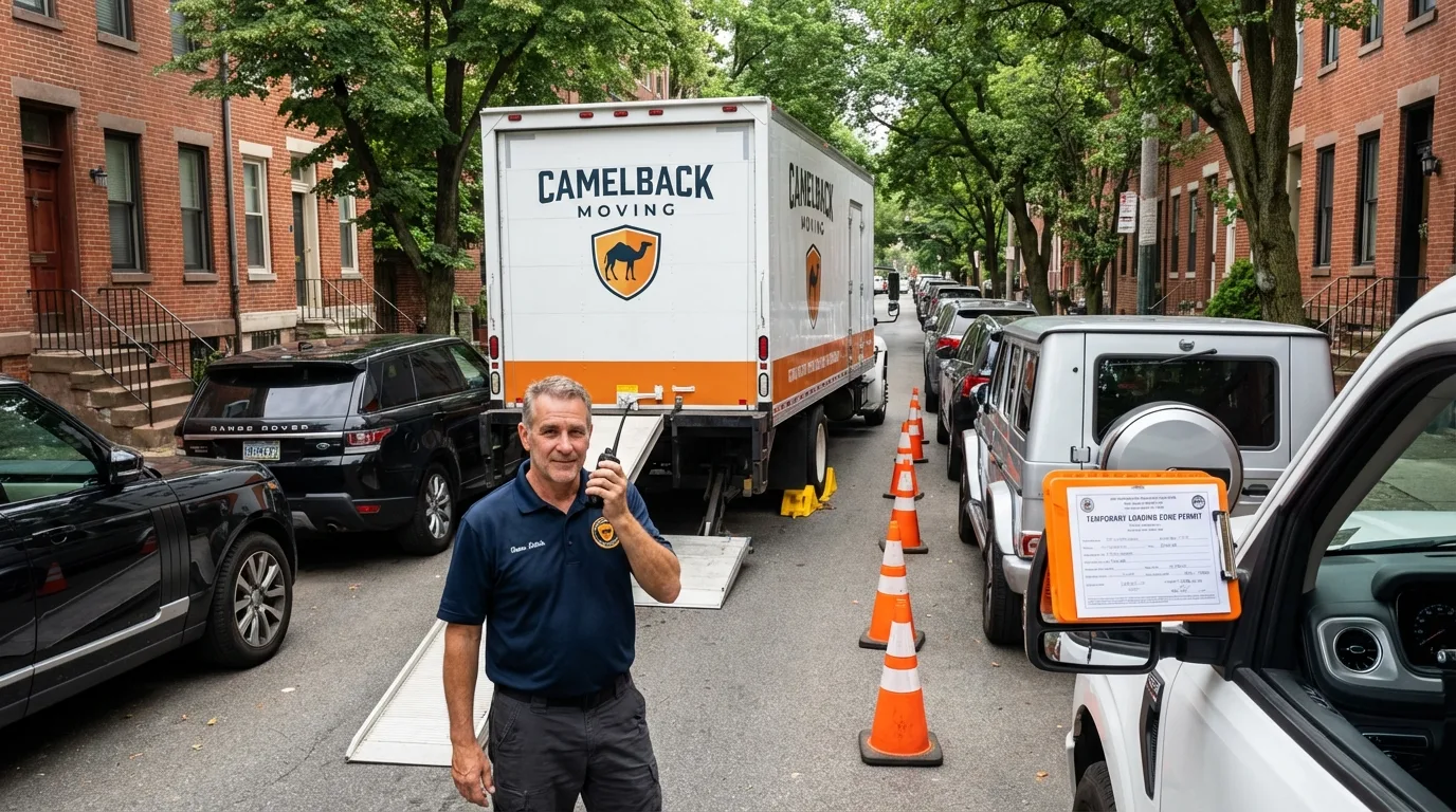 City street loading permit setup in Bridgewater, NJ